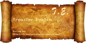 Treszler Evelin névjegykártya