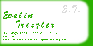 evelin treszler business card